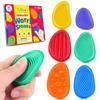 6pcs/set Fidget Toys Children's Sensory Stone Children's Stress Relief Toy Soft Silicone Texture Worry Stone