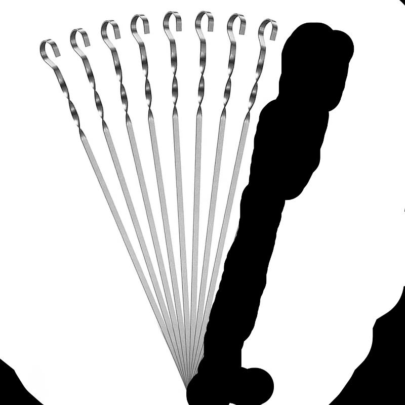 OEING Stainless Steel BBQ Skewers 50cm x 1cm x 2mm