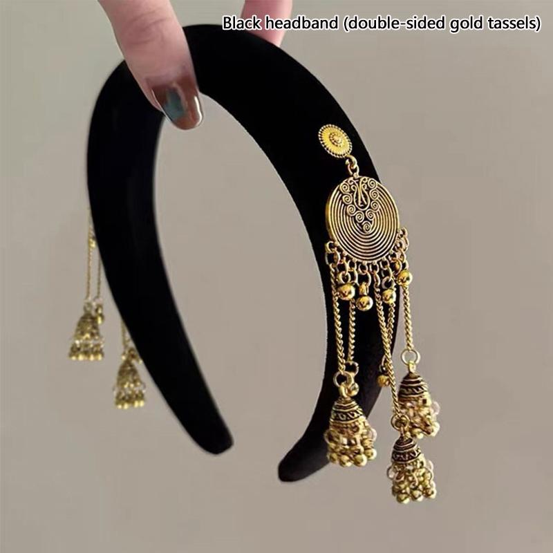 Pendentif à Pompon Accessoires Cheveux Pour Femmes Filles Doux Polyvalent Cerceau à Cheveux Tempérament Style Ethnique Bandes Cheveux Cadeaux