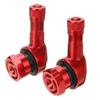 Tire Valve Stems Aluminum Zinc Zinc Alloy CNC Motorcycle Rim Motorcycle Valve Stem Valves Stem Cap 90 Degree