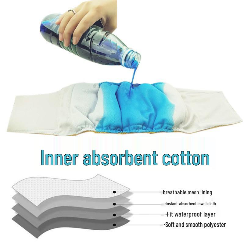 Washable Waterproof Male Dog Belly Band Diaper - Reusable Pet Belt