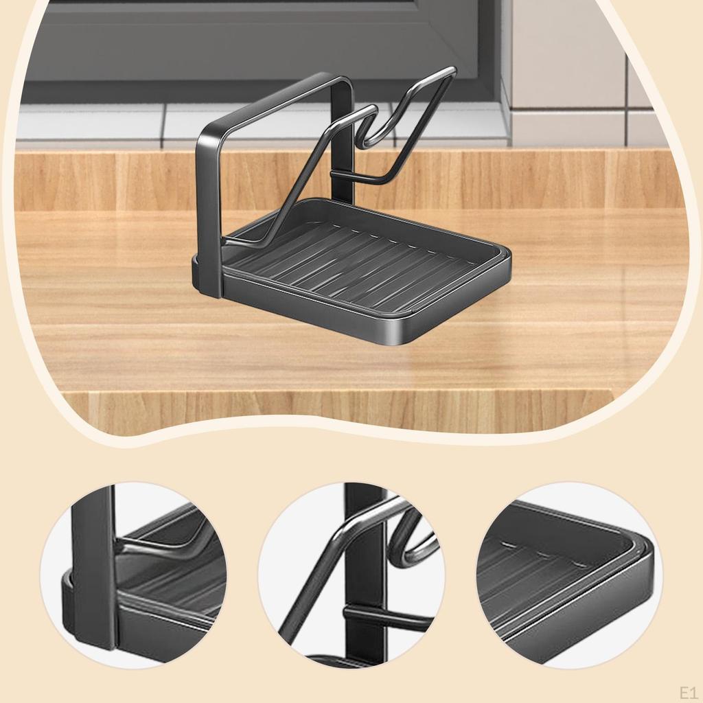 Pot Lid Storage Rack Cover Organizer Stand Space Saving Multipurpose Utensils for Cooking Top