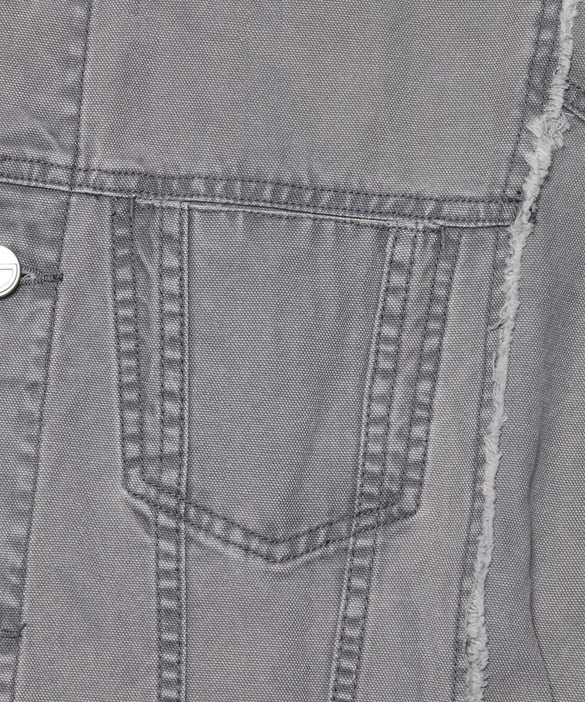 Nomanual Rough Cut Trucker Jacket - Washed Gray