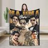 Vintage Majima Goro Plush Blankets Children  Flannel Throw Blanket For Outdoor Soft Warm Customized Quality Bedspread Gift