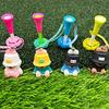 Cartoon Anti Lost Golf Tee Hanger with Tee Plastic Donut Design Golf Tee Ring with Strap Loss Prevention Golf Tee Holder for Men Women Golfers