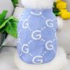 Blue Dog Sweater Creative Letter Puppy Knit Sweater Pet Fall/Winter Apparel Teddy Warm Pullover Bichon Soft Home Clothes