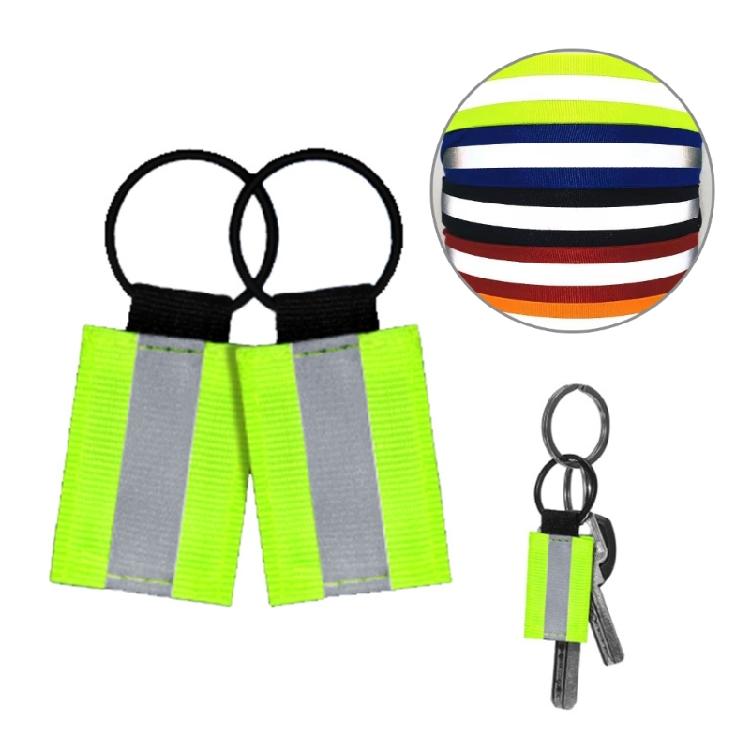 Bundle of 10 Reflective Keychain Hangings Reflectors for Nighttime Visibility