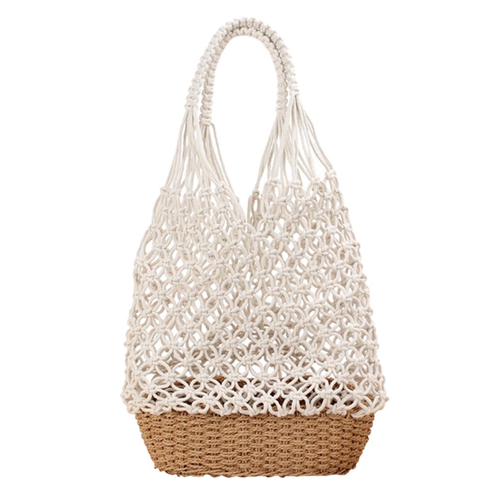 Straw Bag Clutch Knitting Tote for Women