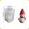 Christmas Molds Santa Claus 3D Mould Non-Stick Candles Christmas Candy Molds For Home Desk Holiday Halloween Craft Soap Casting