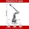 95 x 140 mm Dough Hook Attachment Stainless Steel Replacement Part for Stand Mixer Use in Home Baking, Bread Dough Mixing and Kitchen Dough Work