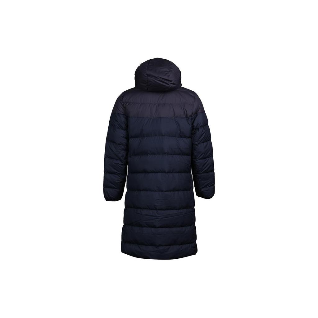 Nike Herren lange Daunenweste mit Kapuze Schwarz Weiß AA8854-081