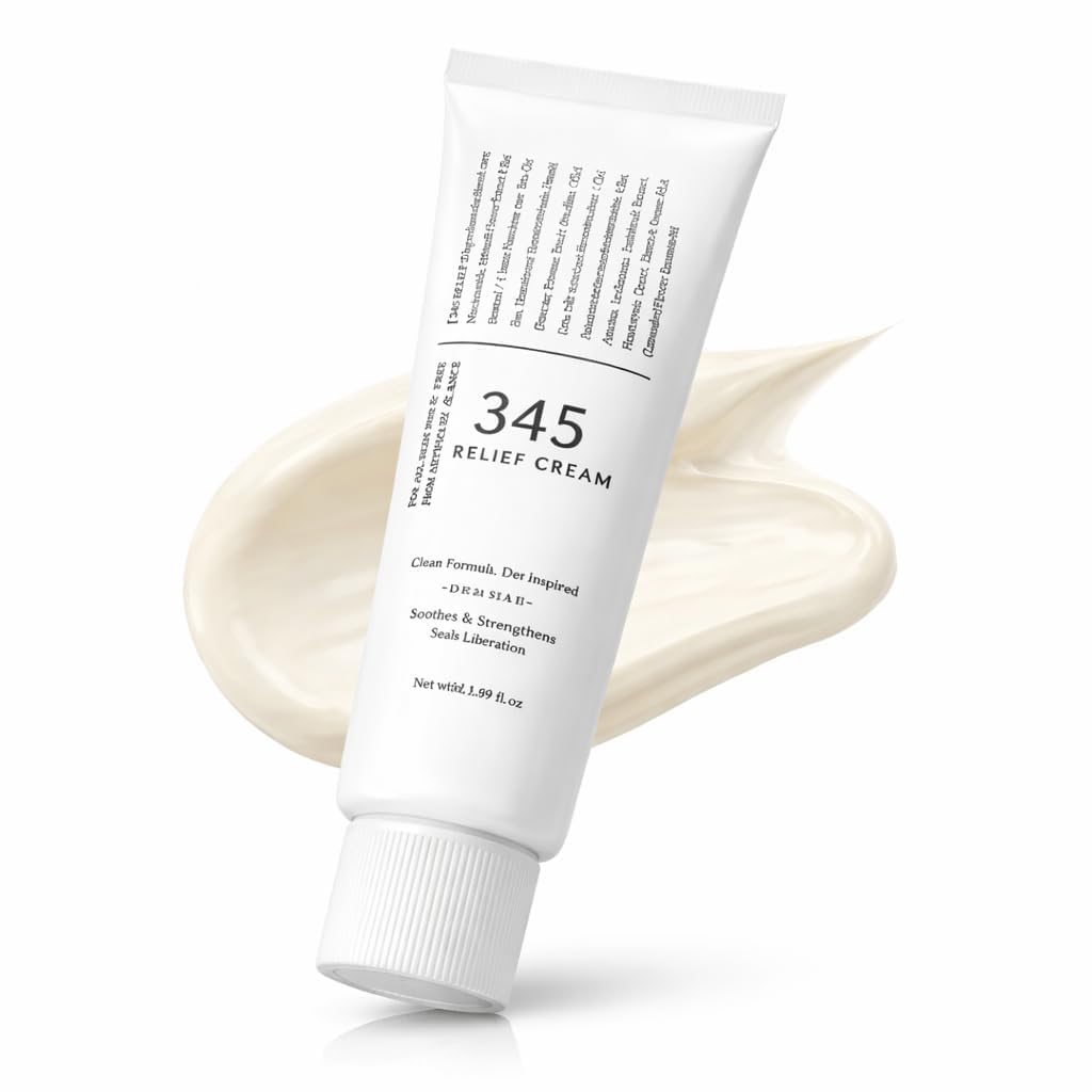 SNEHMURTI 345 Relief Cream for Sensitive Skin | Barrier Repair Moisturizing Cream | Hydrating & Soothing Formula for Dry, Irritated Skin | Lightwei