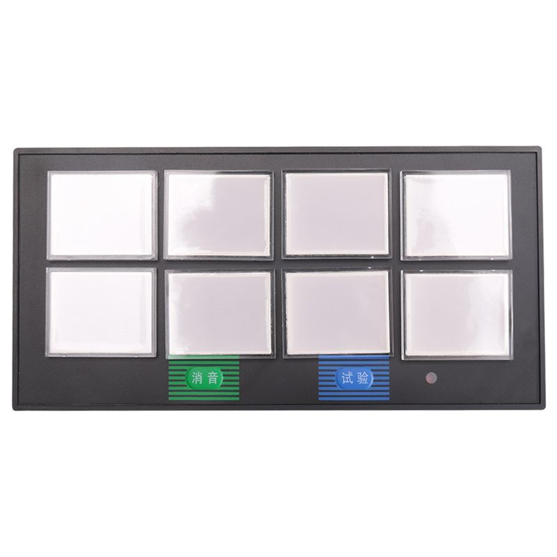 FULL-Alarm Annunciator Panel 8-Channel AC220V Sound And Light Flash Controller Industrial LED Alarm Indicator