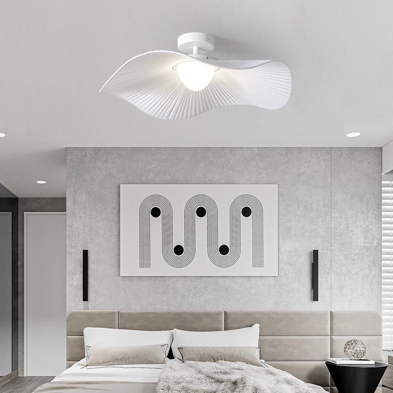 Nordic Lotus Leaf Pendant Light - Elegant White LED Ceiling Fixture for Living Room, Bedroom, Study, or Restaurant.