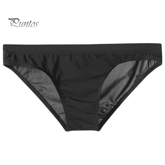 

Модные дышащие прозрачные мужские трусы с низкой талией, мужские трусы из ледяного шелка, повседневная жизнь L чёрный