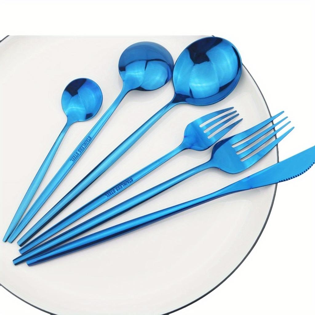 Set di Posate da Tavola da 36 Pezzi - Posate da Cucina in Acciaio Inossidabile - Stoviglie Resistenti e Inossidabili per Cucina, Pranzo e Intrattenimento