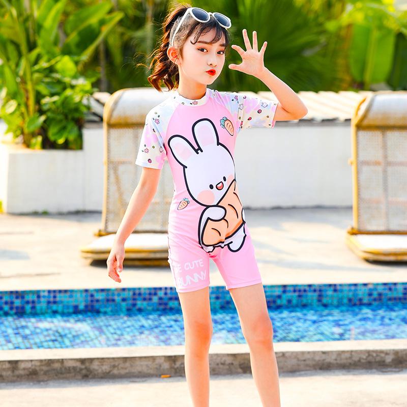 Summer 2025 Cute Princess Two-Piece Swimsuit for Girls 4XL