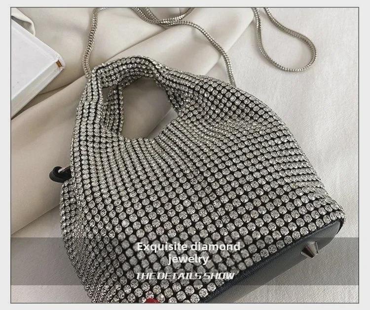 Women's High-End Diamond Clutch Handbag: Elegant Evening Accessory