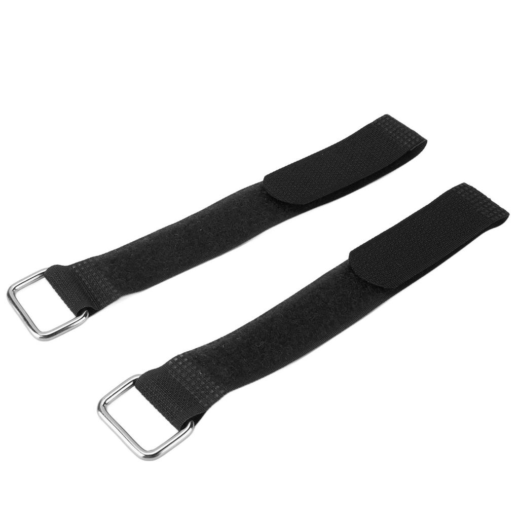 2Pcs Fastening Straps Nylon 20x200mm Adjustable Elastic Bicycle Fixed Organizer BeltBlack