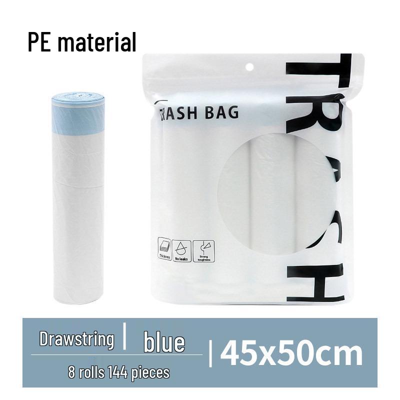 Thickened Kitchen Drawstring Trash Bags - Household Disposable and Handle-Style