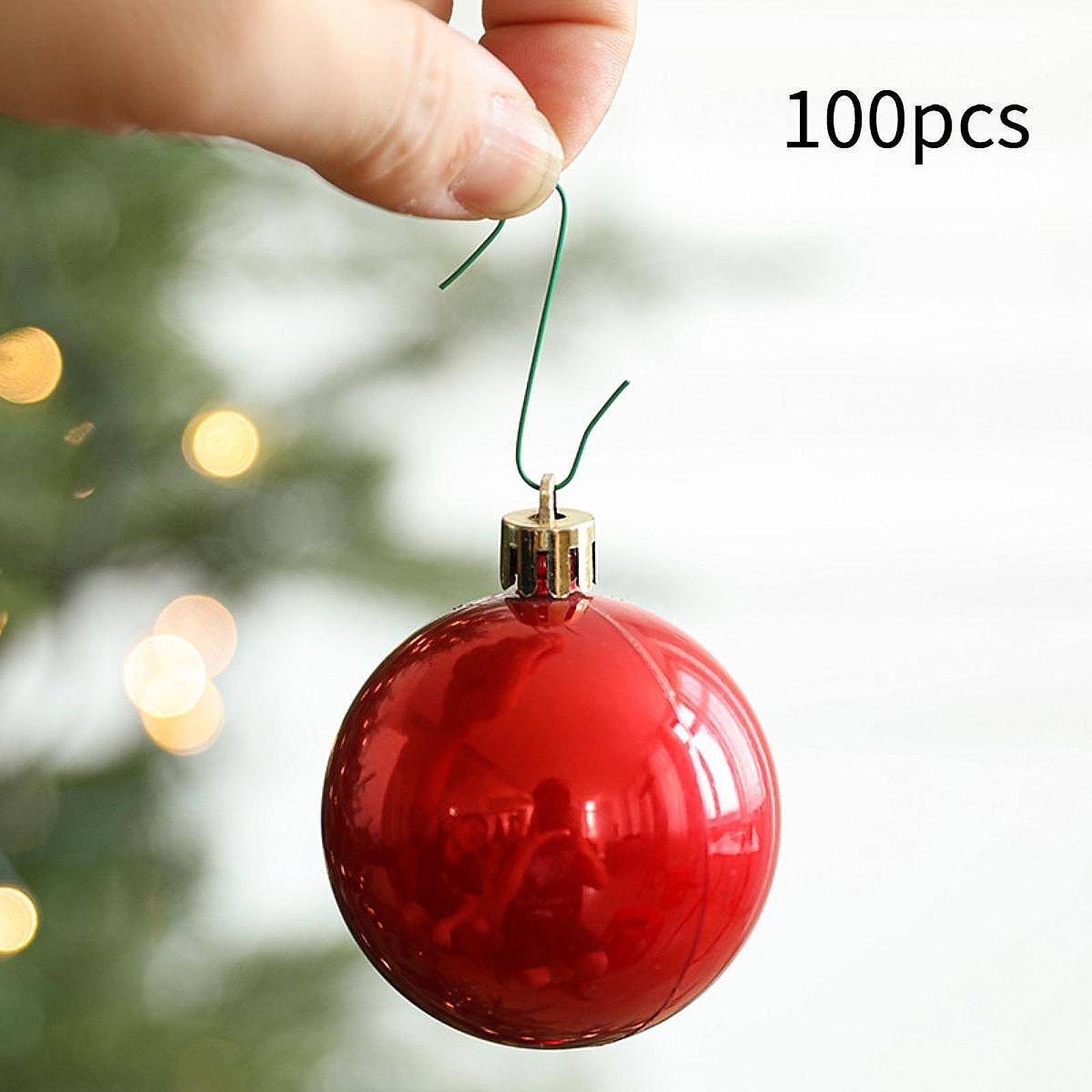 

100Pcs Christmas Tree Hooks Multifunctional Heavy Duty Wreaths Holder Hanging for Party Holiday Fireplace Anniversary Christmas