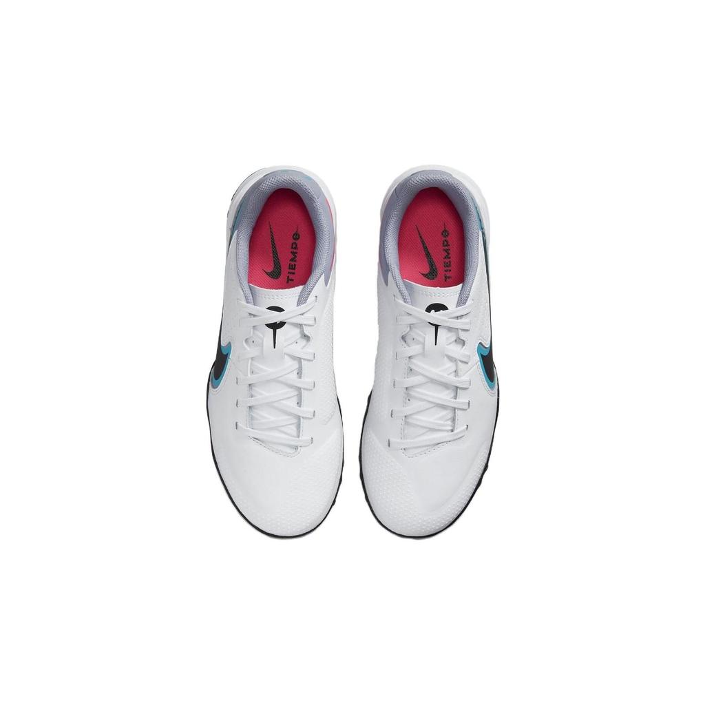 Nike Tiempo Legend 9 Jr Academy TF Artificial Turf Non-Slip Durable Low-Top Soccer Shoes Kids sneaker White Blue Black DA1328-146