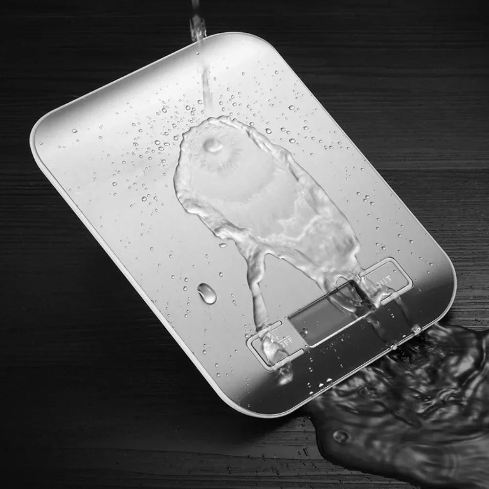 10kgX1g Multifunctional Stainless Steel Kitchen Scale with LCD Display for Home Baking and Cooking Food Scale Digital Food Scale