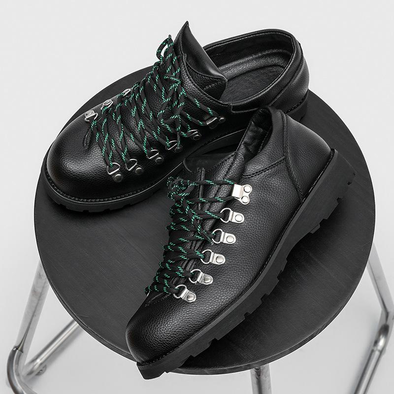 Męskie buty Oxford ze skóry dzielonej do pracy, codzienne, płaskie, designerskie, antypoślizgowe, wygodne, modne, outdoorowe, do wędrówek