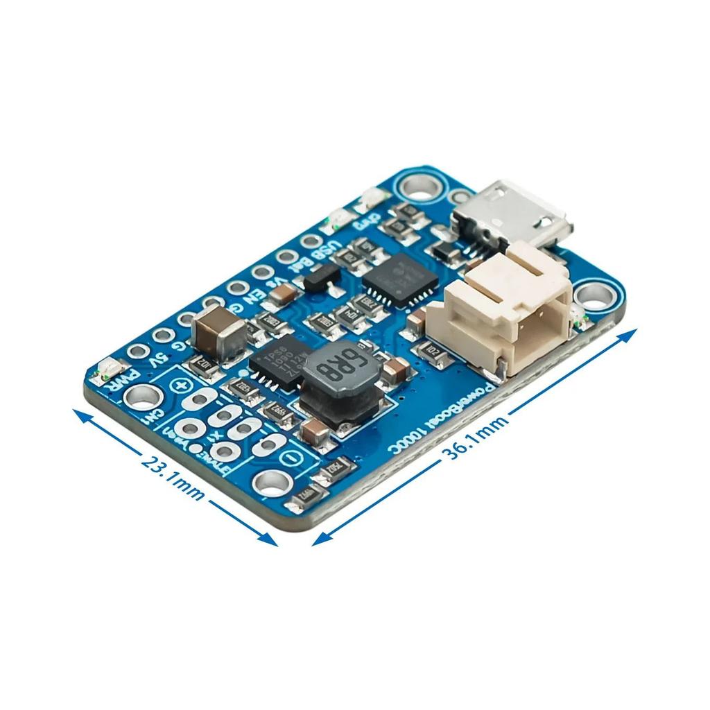 1~10Pcs 2465 PowerBoost 1000C Charger USB 5V Boost Power Module Support 3.7V LiPo Battery 1A 5.2V Output  Arduino ESP32 Projects