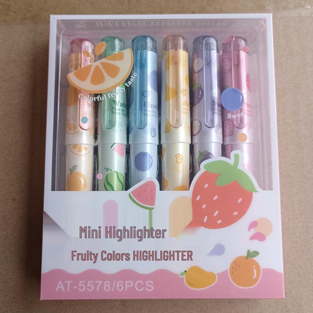 Sanrio Cute Cartoon Highlighters: Eye-Friendly Journal Markers for Students