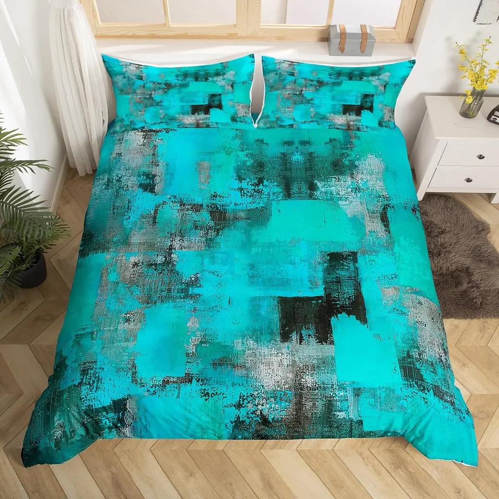 Gradient Duvet Cover Sets for Kids Teens Adults Quilt Covers Lightweight Down Bedroom Decor 2 Pillowcases 1 Duvet Cover No Quilt