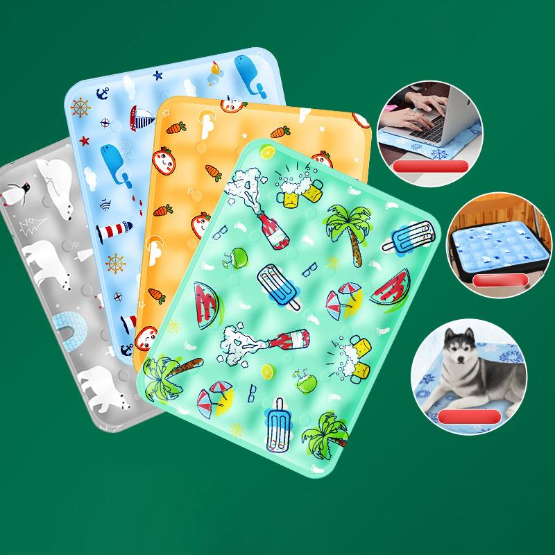 Pet Cooling Mat Dry Ice Pet Cool Pad Water Injection Cooling Dog Beds Keep Your Pet Cool Waterproof Wear Resistant For Dogs&Cats