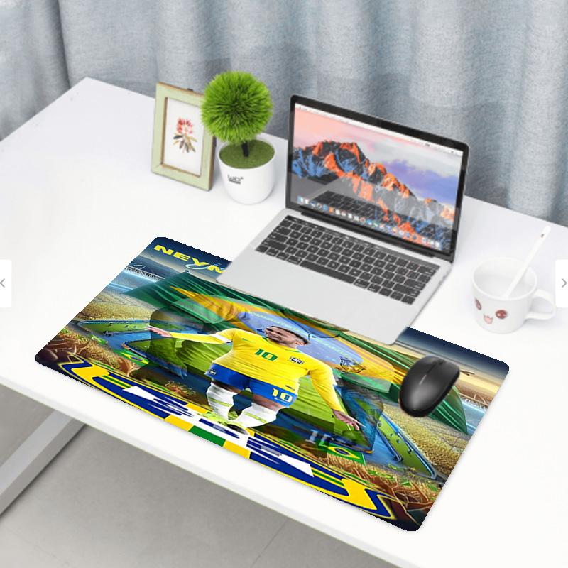 Neymar Jr Print Mouse Pad, Anti‑Slip Desktop keyboard Mat, for PC Laptop Gaming Working Daily Use, Cool Festival Surprise Gift