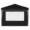 Pop Up Party Tent 288 X 288 X 245 Cm Black Oxford Fabric