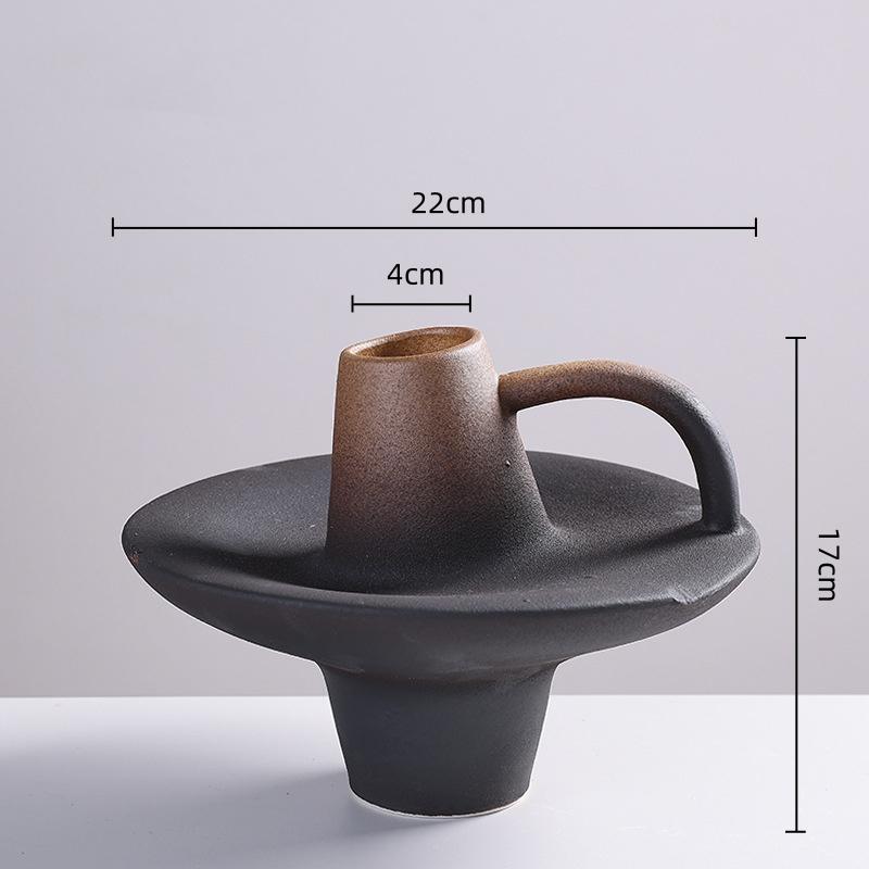 Ваза для цветов Ретро Керамическая Бутылка Печь-измененная Градиентная Фарфоровые Банки Горшок для цветов Керамическая ваза Домашний Декор Аксессуары