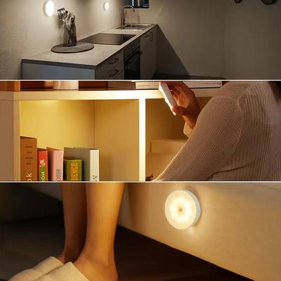 1pc LED Motion Sensor Night Light - Ultra-Sensitive PIR Detection For Instant On/Off - Energy-Saving & Dusk-to-Dawn