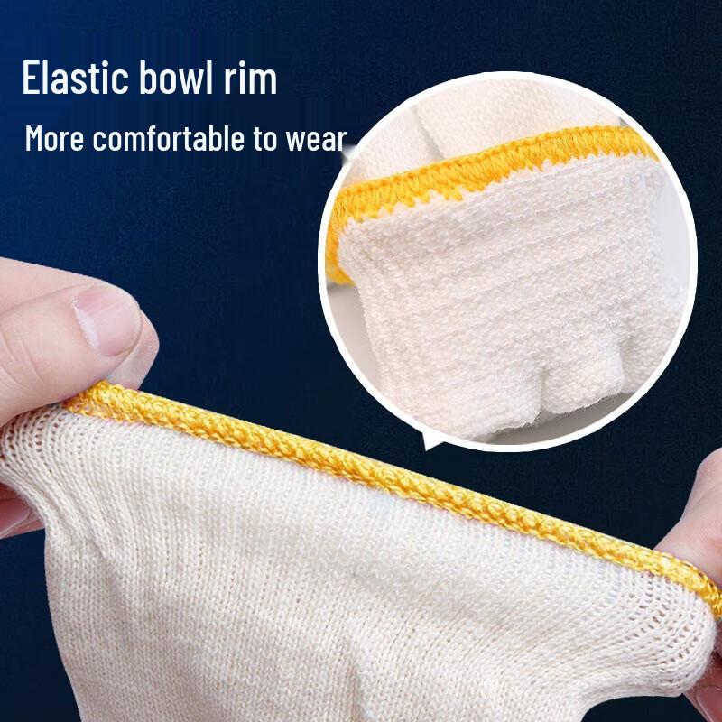 Thick Cotton Yarn Work Gloves