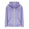 Women Loose Sport Hoodie Autumn Spring Coat with Hood Drawstring Long Sleeves Pockets Zip Up Elastic Cuff Hem