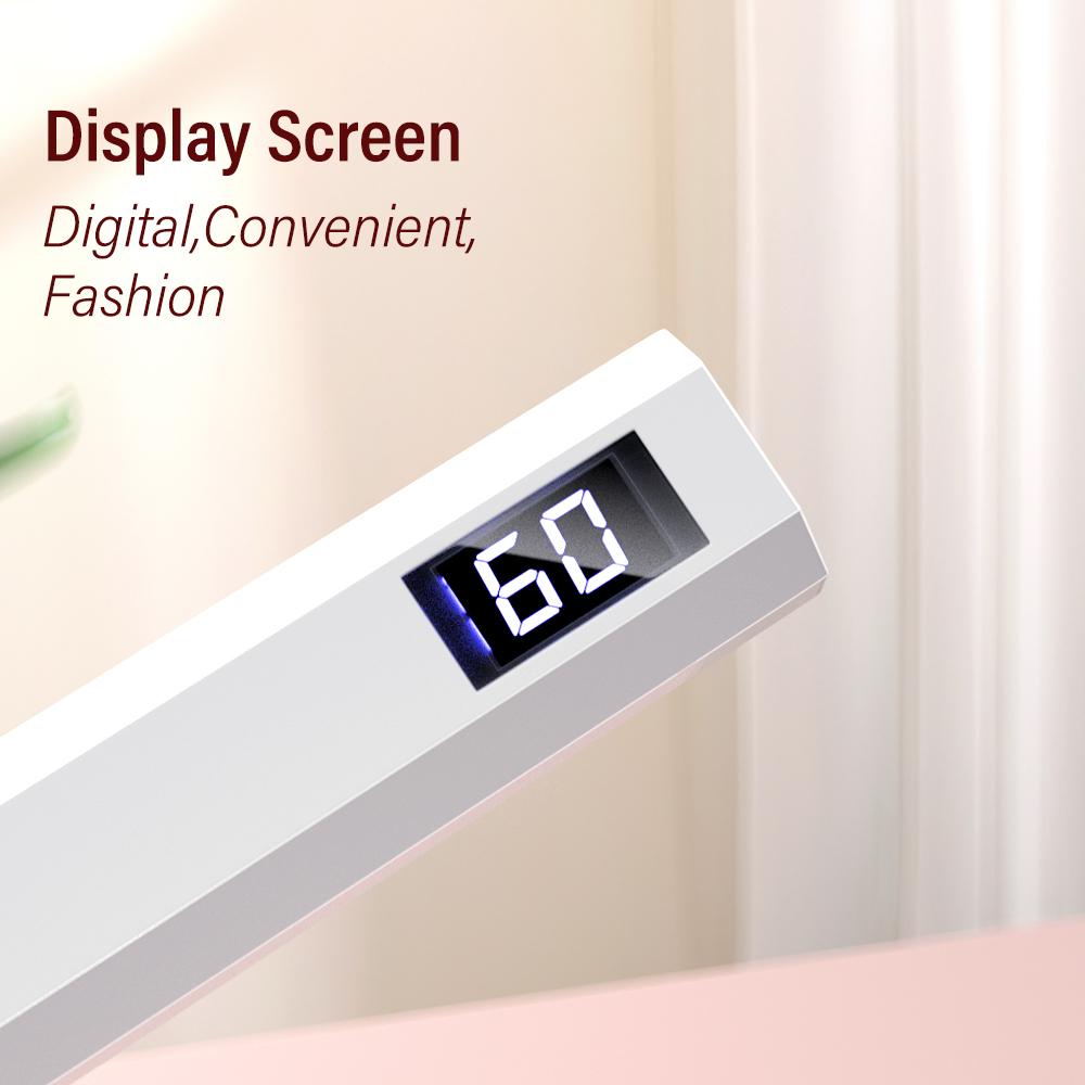 YIKOOLIN Handheld UV/LED Light for Nails 12W Portable Mini UV Light for Gel Nail 2 Timer Setting LED Nail Lamp Home Use