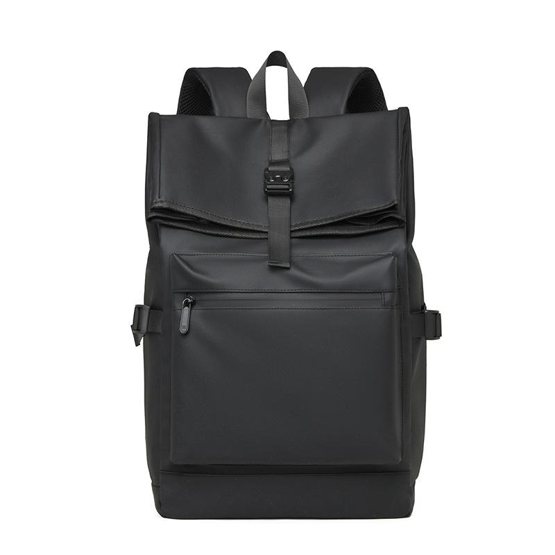 Men's Large-capacity Rolled-up Backpack, Outdoor Casual Travel Bag, Shoulder Bag