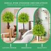 UV Resistant Artificial Persian Fern Grass Stake No Fade Fake Green Plant  Wedding Scene