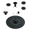 Solar Fountain Pump Floating Solar Panel Bird Baths Water Fountain with 6 Nozzles For Garden Outdoor Water Pool Pond Decor