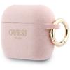 Guess Silicone Glitter Ring Case for AirPods Pro 3 Pink