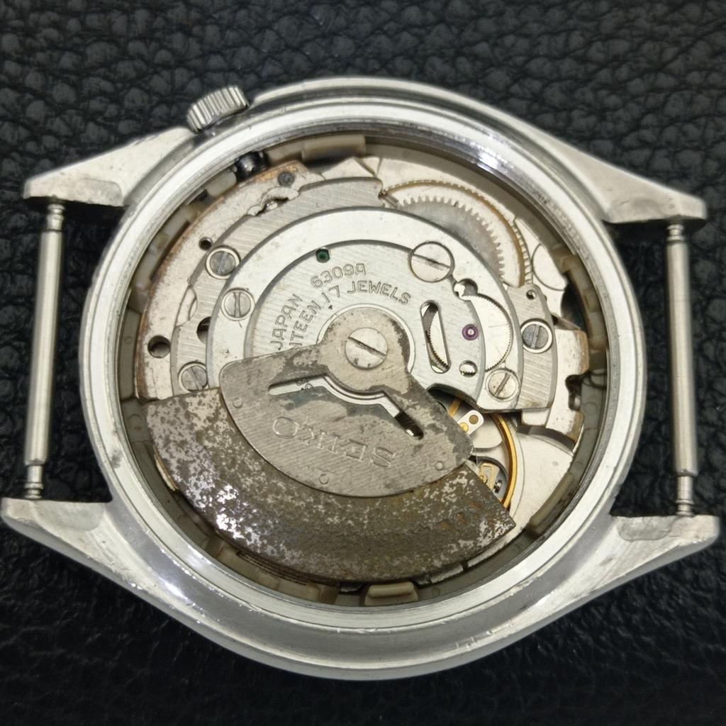 Seiko 5 AUTOMATIC VINTAGE JAPAN 6309A MENS YELLOW COLOR DIAL WATCH A702714-1