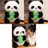 Adorable Plush Panda Toy Soft Pp Cotton Milk Tea Cup Panda Doll Gift For Kids