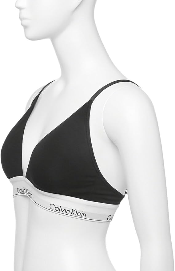 Calvin Klein MODERN COTTON bralette med størrelse XS polstring, grå, [Brugt]