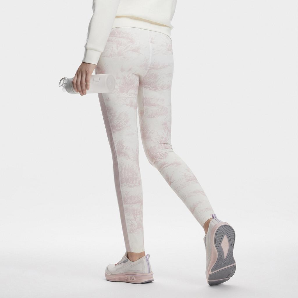 Fila Faded Tie-Dye Fitness Knitted Leggings Women Leggings A11W341601F-ZA