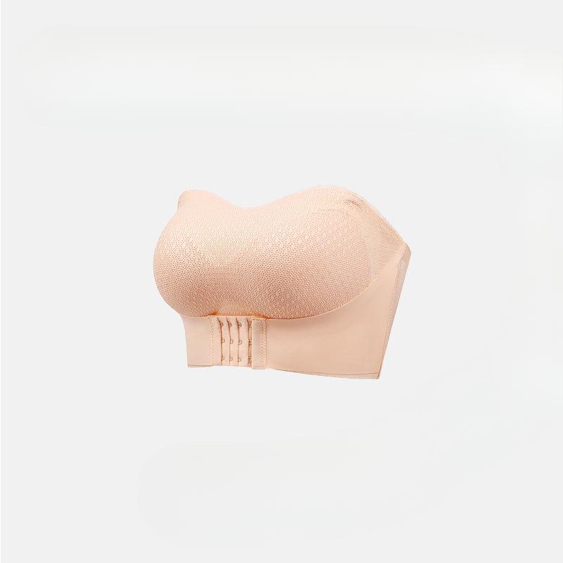

Женский тонкий бюстгальтер без бретелек большого размера, поддерживающий грудь, с передней застежкой для обхвата груди, красивый бюстгальтер со спинкой 6XL