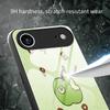 For iPhone 17 Air Case PC TPU Tempered Glass Pattern Printing Anti Drop Phone Back Cover