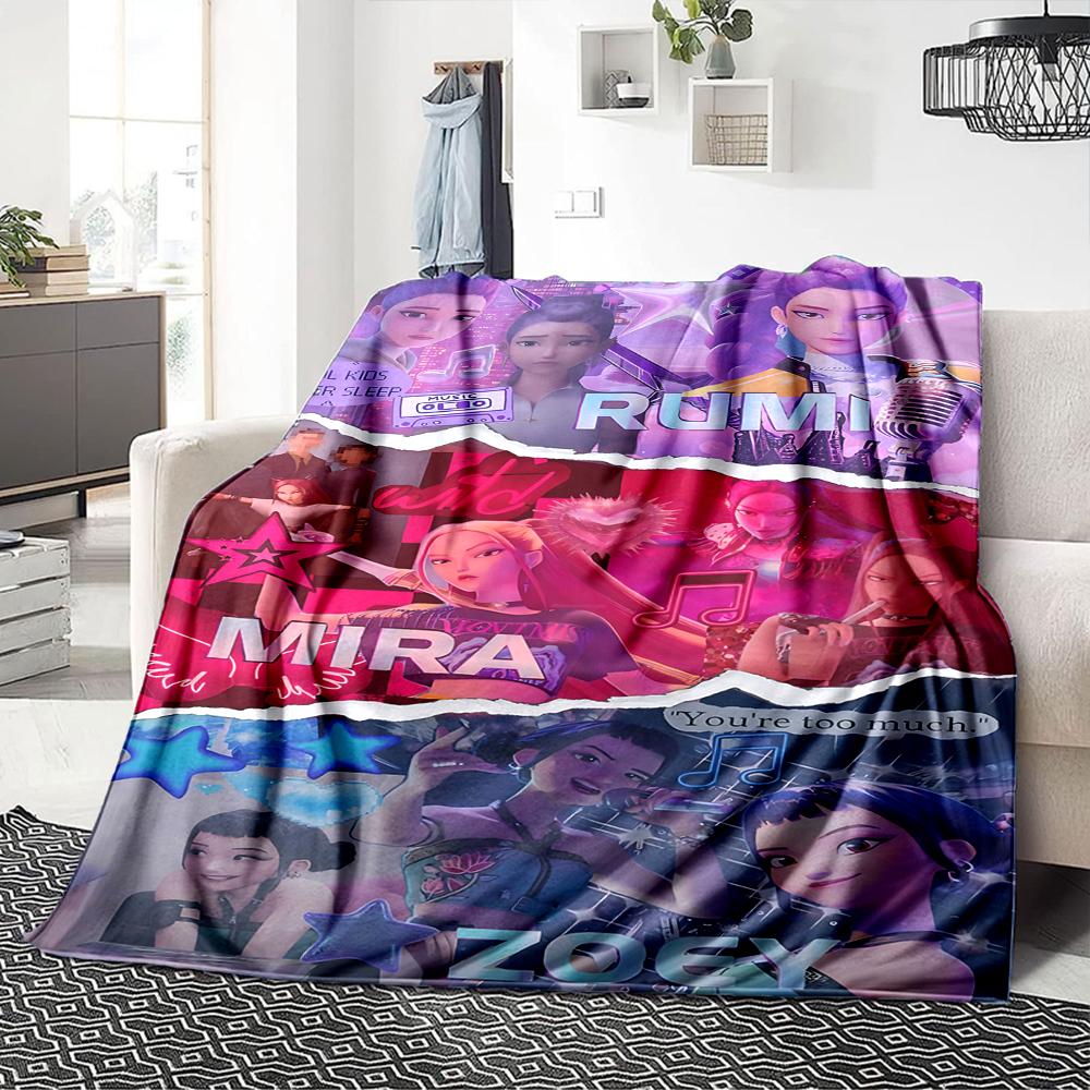1Pc Chunli'S Dynamic Duo Blanket For Couch Bed Plush Cozy Fuzzy Blanket Super Soft Warm Blankets For Fall And Winter 0918208